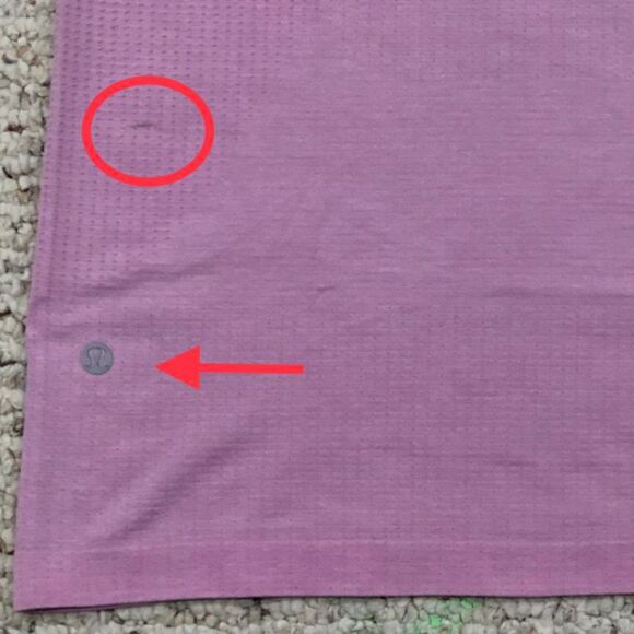 Men's Lululemon Purple Metal Vent Tech Slim Fit Short Sleeve Shirt Size Medium - Picture 6 of 8